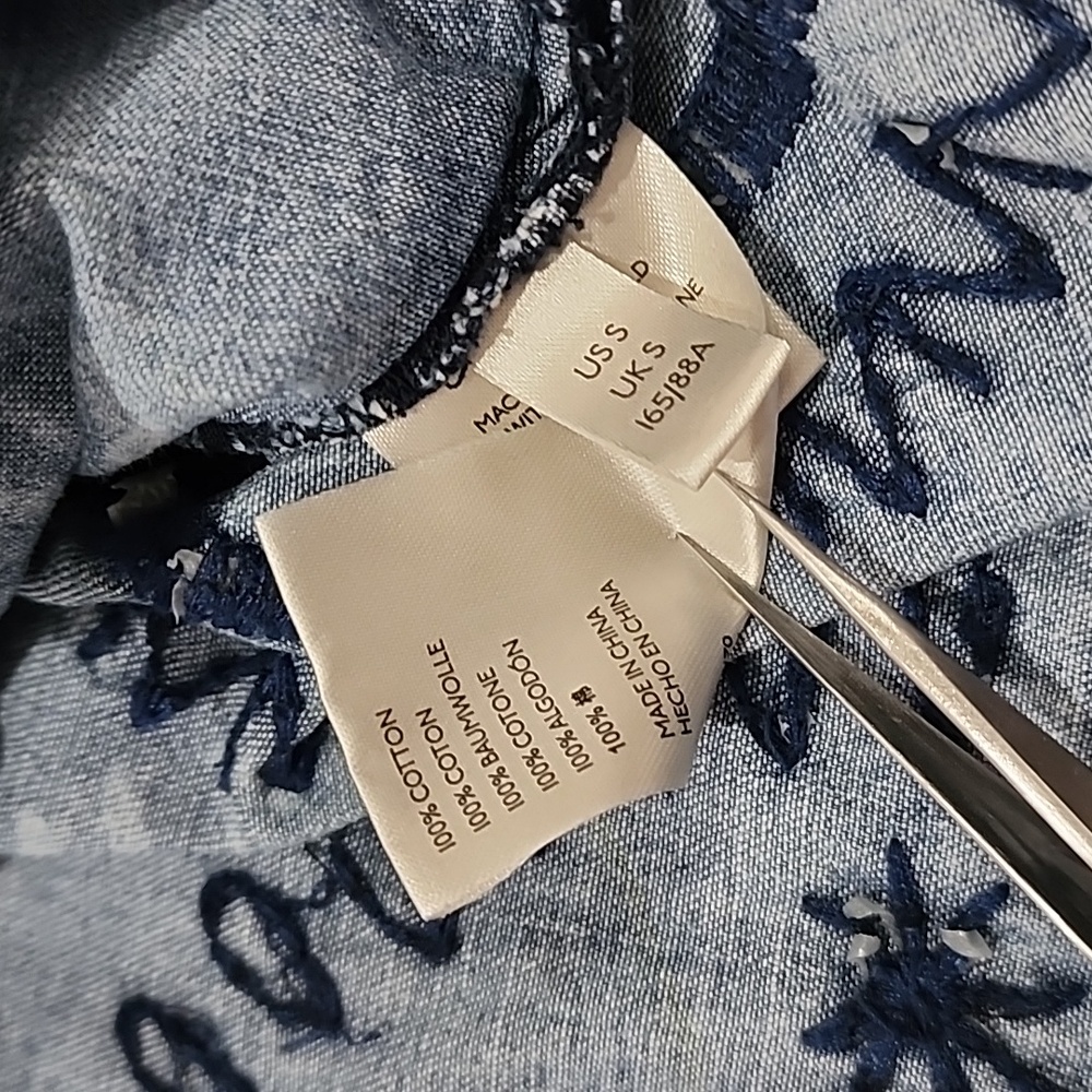 Free People Marrakesh Embroidered Denim Top - Picture 14 of 16